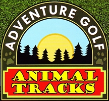 Photo of brochure for "Animal Tracks Adventure Golf"
