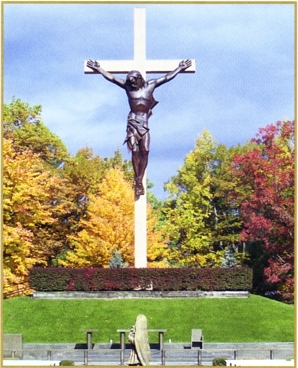 Photo of brochure for "Cross in the Woods"