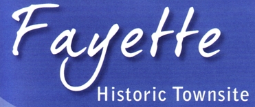 Photo of brochure for "Fayette Historic Townsite"