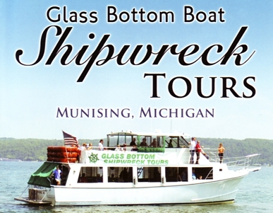 Photo of brochure for "Glass Bottom Boat Shipwreck Tours"