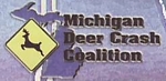 Photo of brochure for "Michigan Deer Crash Coalition"
