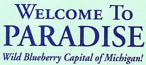 Photo of brochure for "Paradise Area Chamber of Commerce"