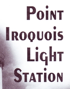 Photo of brochure for "Point Iroquois Lighthouse Station"