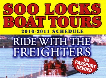 Photo of brochure for "Soo Locks Tours"