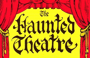 Photo of brochure for "The Haunted Theatre"