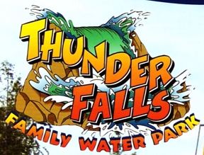 Photo of brochure for "Thunder Falls Waterpark"