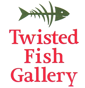 Photo of brochure for "Twisted Fish Gallery"